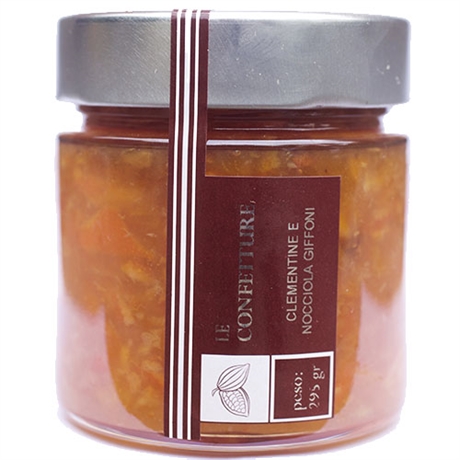 Klementin-marmelad med rostade hasselnötter från Arôme de Cacao, Apulien. <br>295 g netto