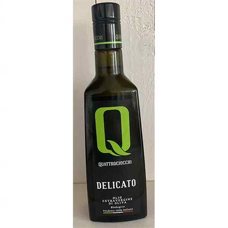 Delicato, ekologisk extra jungfruolja från  Azienda Agricola Biologica Quattrociocchi, Lazio 500 ml