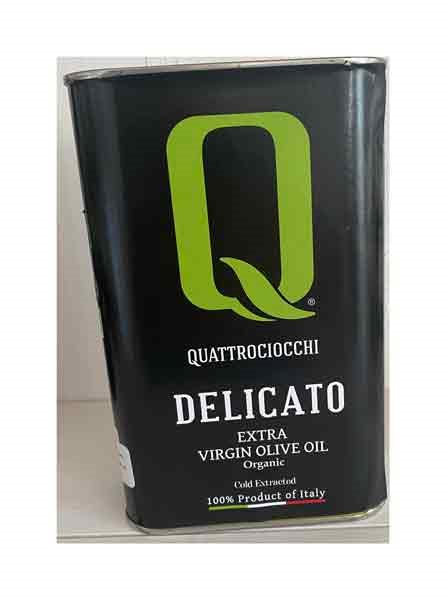 Delicato, ekologisk extra jungfruolja från  Azienda Agricola Biologica Quattrociocchi, Lazio 1000 ml