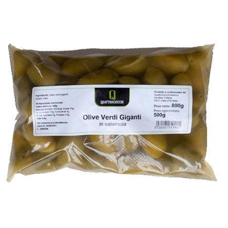 Olive verdi giganti Quattrociocchi, Lazio <br> 500 g netto
