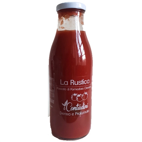 Rustico  Passata di pomodoro, passerade tomater med basilika. I Contadini. Apulien <br> 500 g 