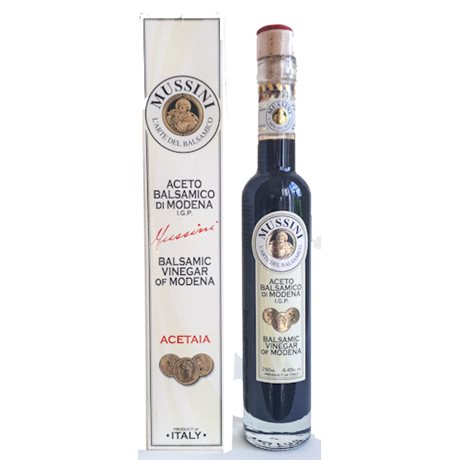 Aceto balsamico  di Modena I.G.P .  3 monete från Mussini, Emilien  250 ml 