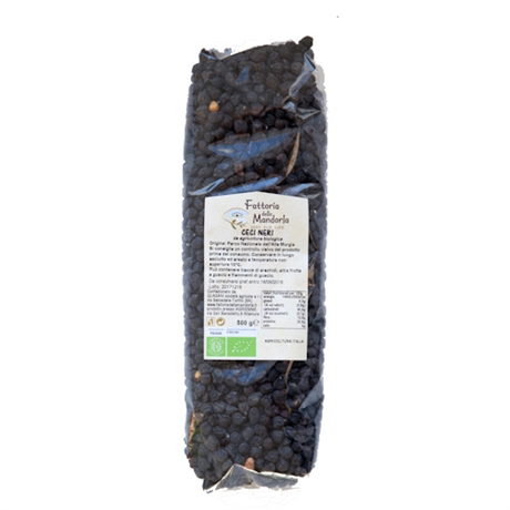 Ekologiska svarta kikärter, Fattoria della Mandorla Apulien<br> 500 g