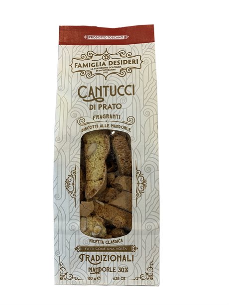 Cantucci tradizionali, mandelskorpor från Famiglia Desideri, Toscana <br>180 gr
