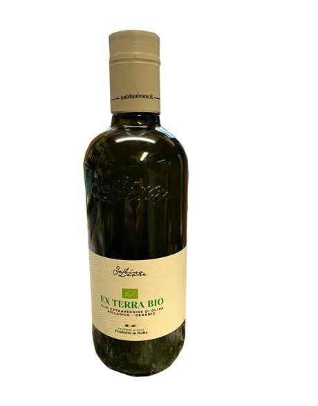 Ex Terra, ekologisk extra jungfruolja från Sabino Leone, Apulien. <br>500 ml