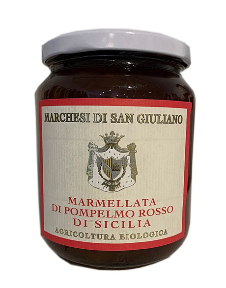 Ekologisk marmelad av röd grapefrukt från Marchesi di San Giulliano, Sicilien <br>460 gr