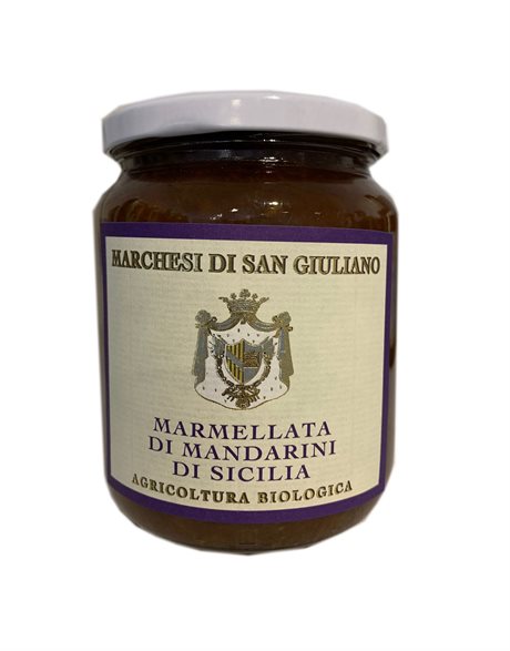 Ekologisk mandarinmarmelad från Marchesi di San Giulliano, Sicilien <br>460gr