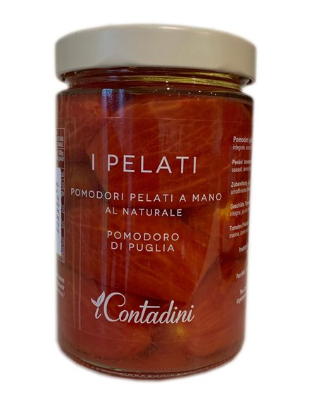 I Pelati, hela skalade tomater, I Contadini, Apulien. <br>550gr