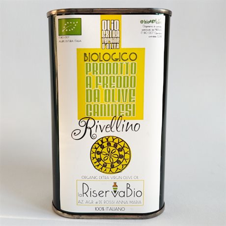 Rivellino Ekologisk extra jungfruolja  från Riserva Bio Lazio  <br>500 ml 